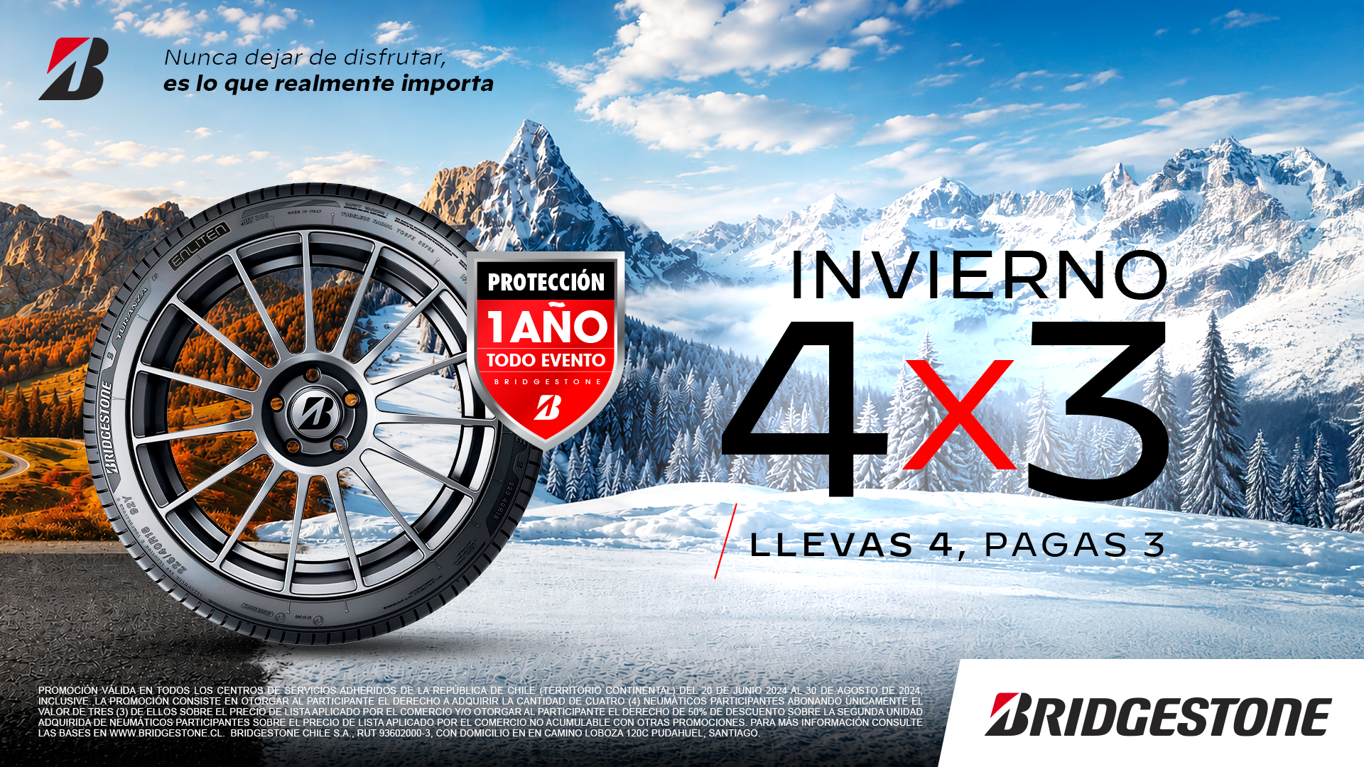 Bridgestone · 4x3 Invierno — Opción 3