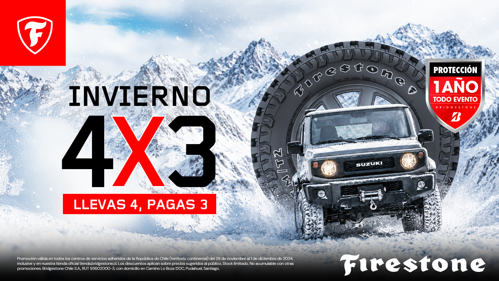 Firestone · 4x3 Invierno — Opción 3